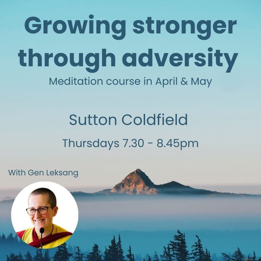 April & May Meditation course: Sutton Coldfield