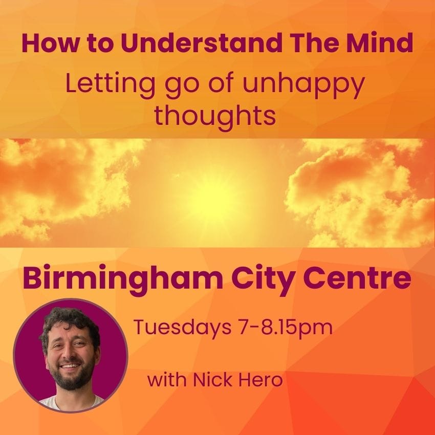How to understand the mind - April & May Tuesday meditation class