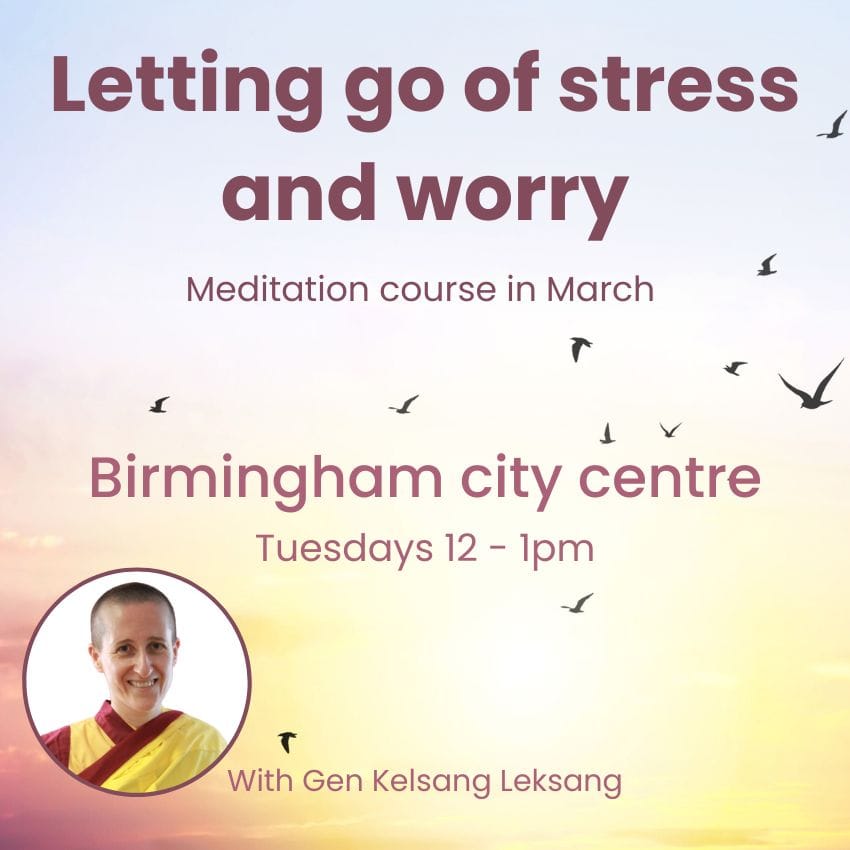 March Meditation course: Birmingham City Centre - Tuesday daytime
