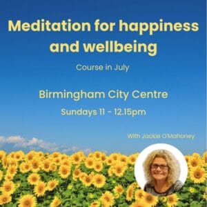 July Meditation course: Birmingham City Centre - Sundays