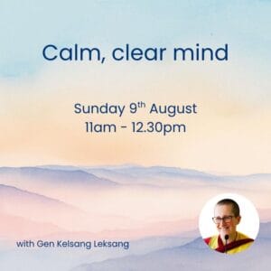 Calm, clear mind